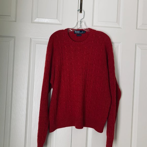 POLO by RALPH LAUREN 100% Italian Cashmere Iconic Cable Knit Sweater - Picture 11 of 13